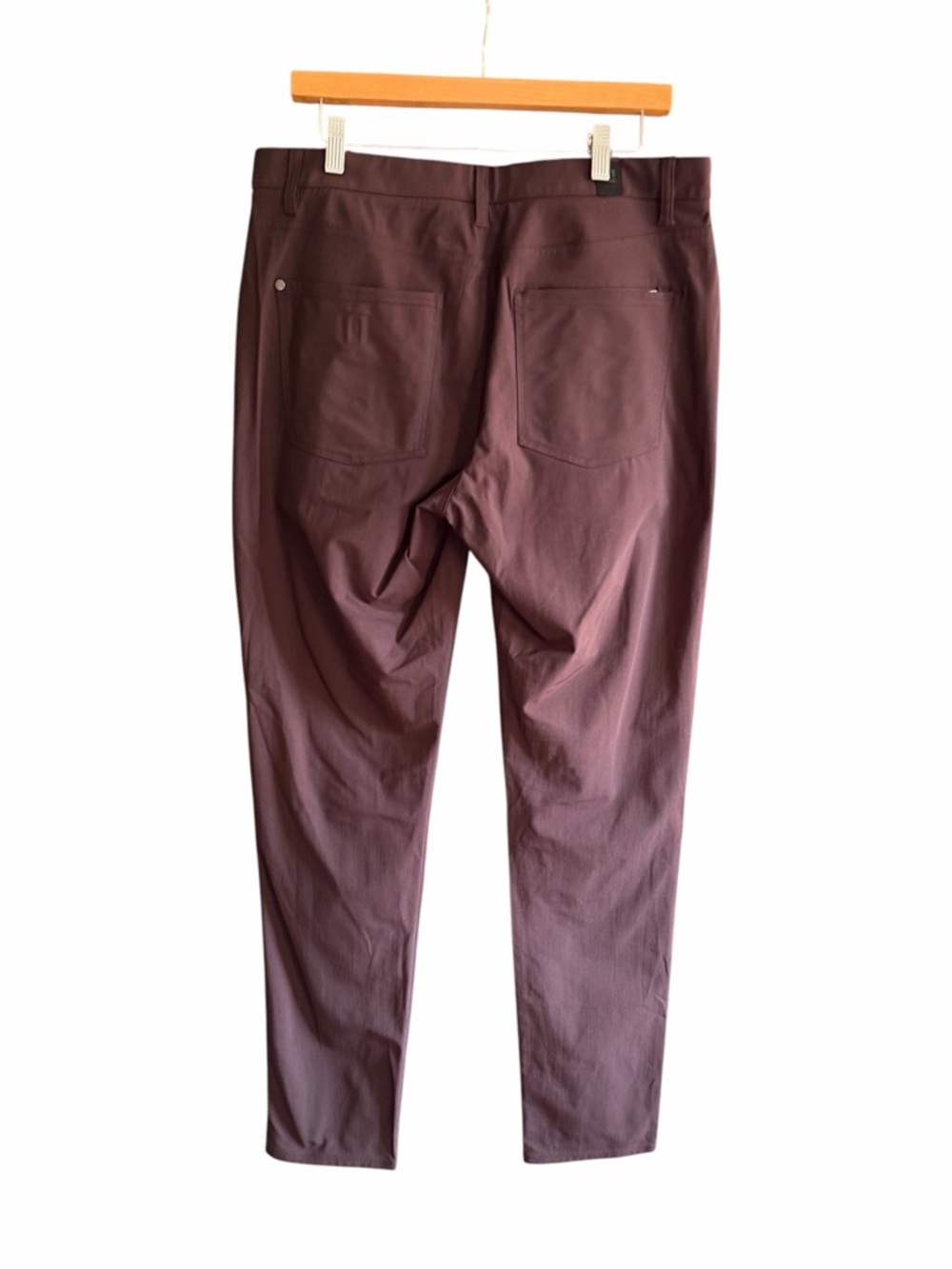 VUORI Men's Meta Athletic Slim Fit Pants Chestnut Eggplant 34 L LONG - Picture 5 of 15